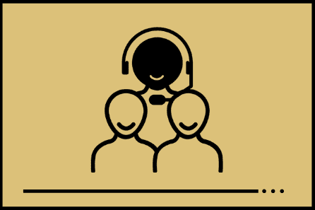 2b connected contact call center icon